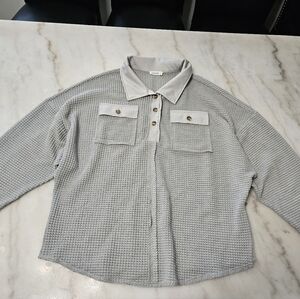 AndTheWhy Textured Woman Blouse, Size M